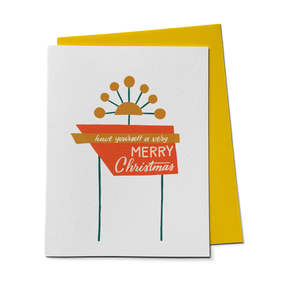 Have Yourself A Very Merry Christmas Retro Card