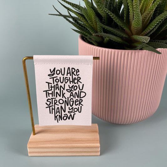 You Are Tougher Than You Think Canvas Banner