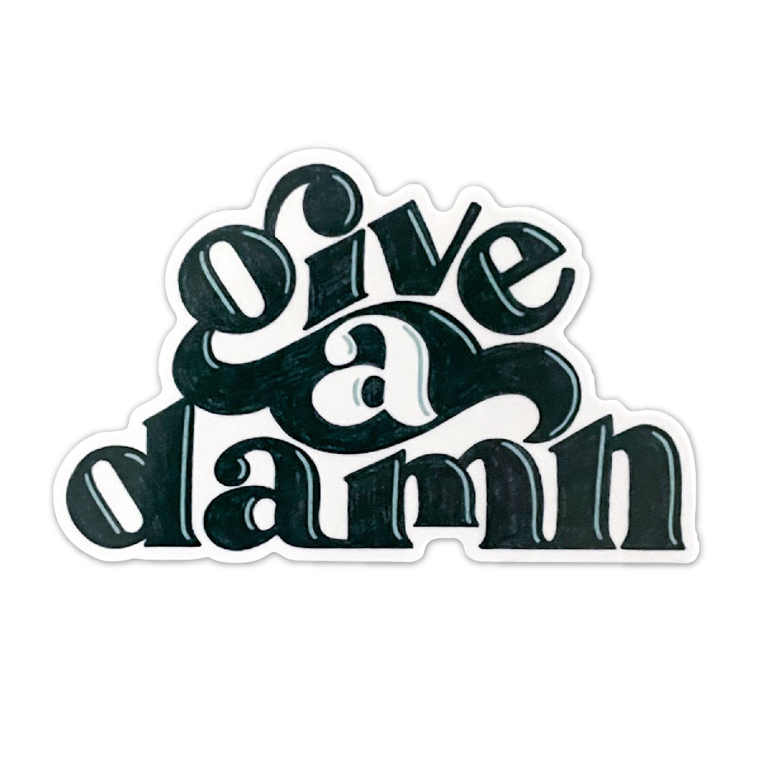Give A Damn Sticker
