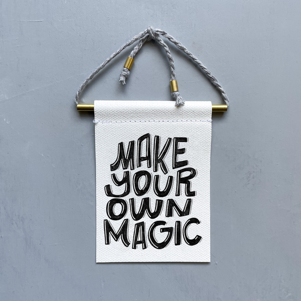 Make Your Own Magic Brass and String Hanging Banner