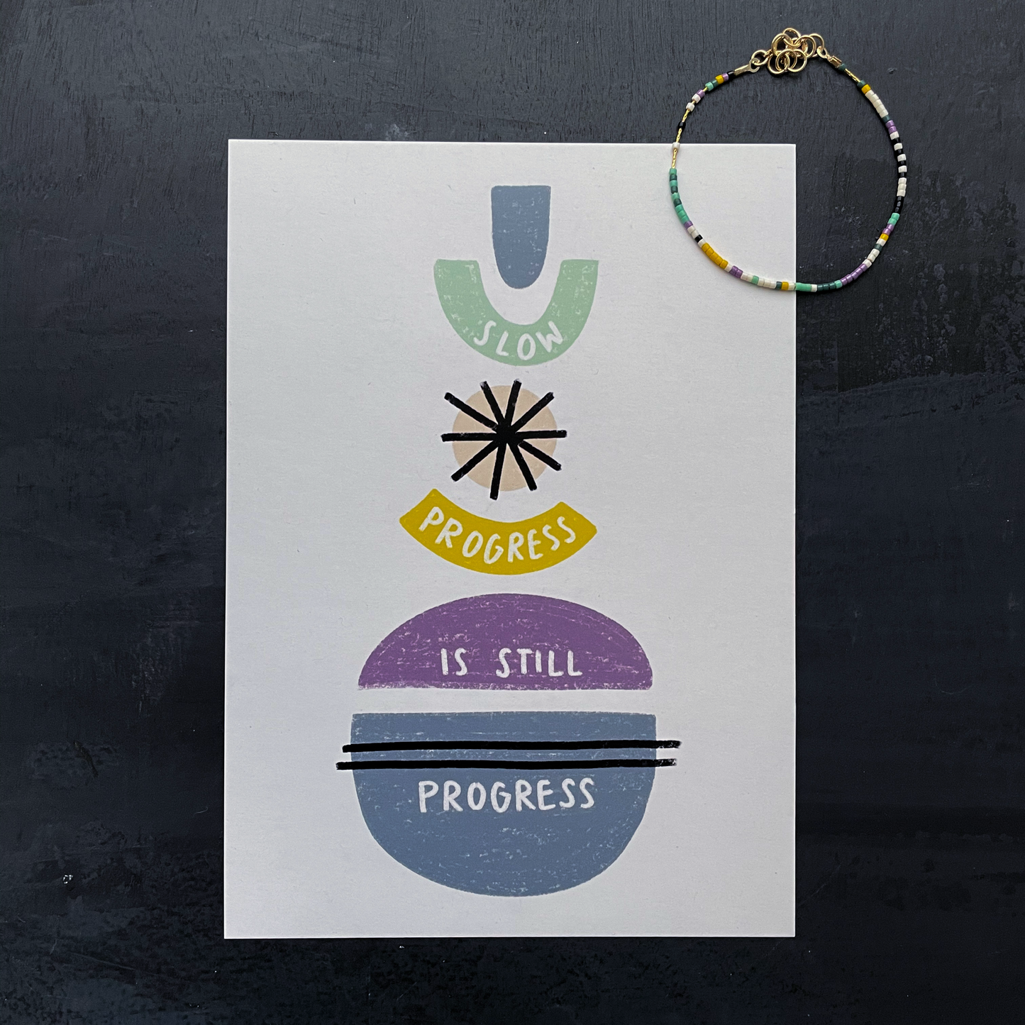 Slow Progress Is Still Progress Mindset Matters Bracelet