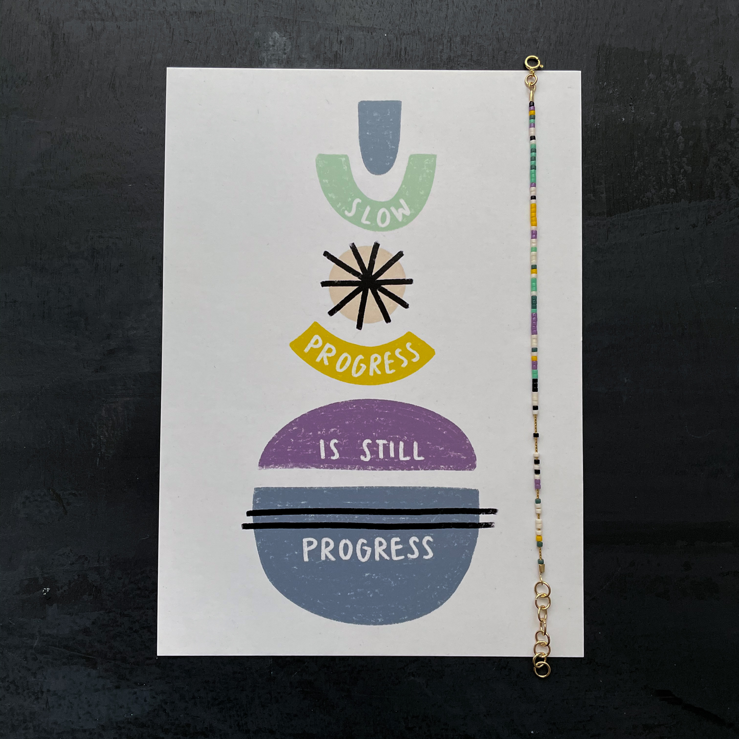 Slow Progress Is Still Progress Mindset Matters Bracelet