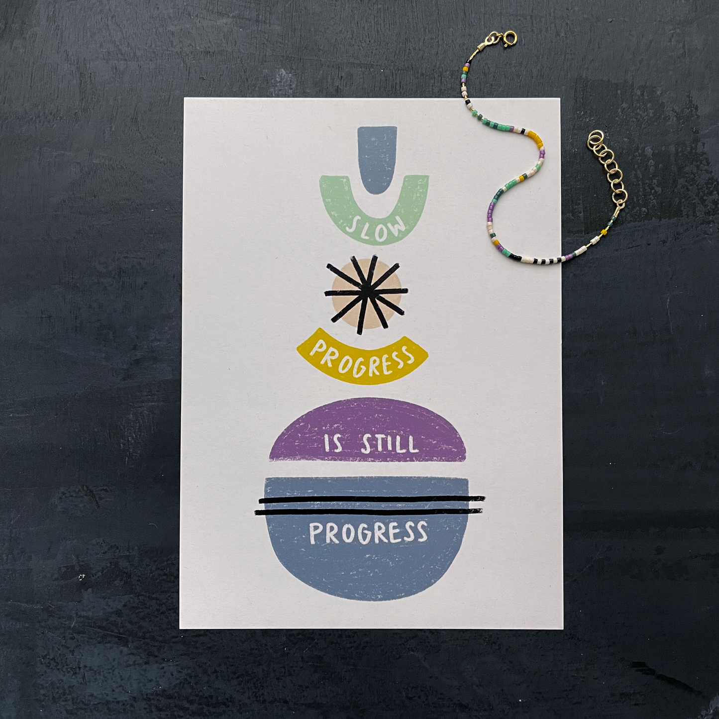 Slow Progress Is Still Progress Mindset Matters Bracelet