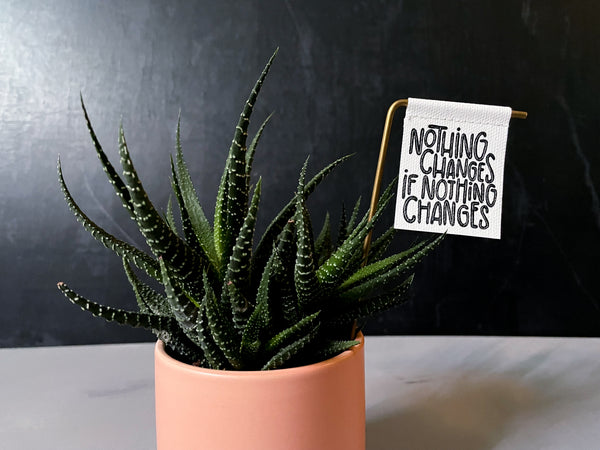Nothing Changes If Nothing Changes Plant Stake
