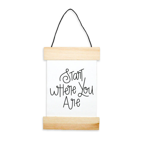 Start Where You Are Banner