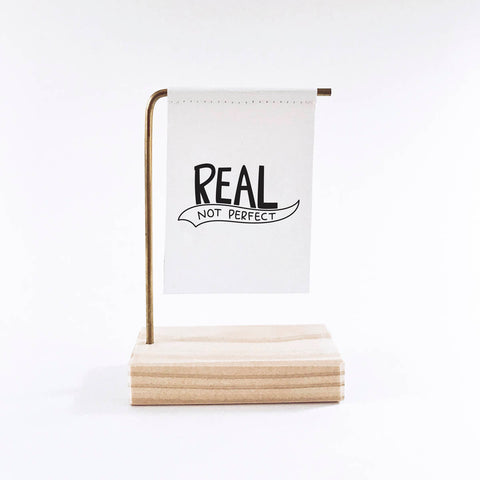Real Not Perfect Standing Banner