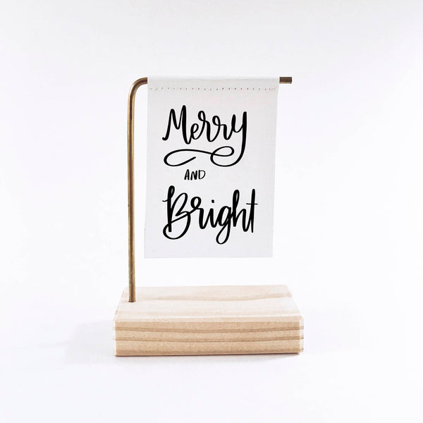 Merry and Bright Standing Banner