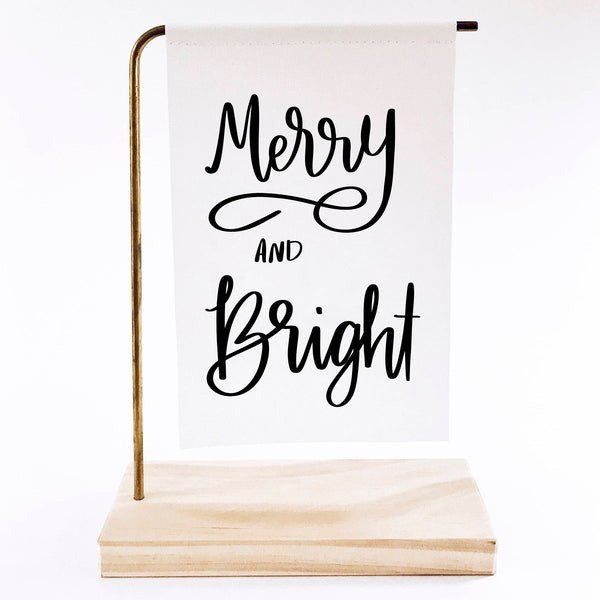 Merry and Bright Standing Banner