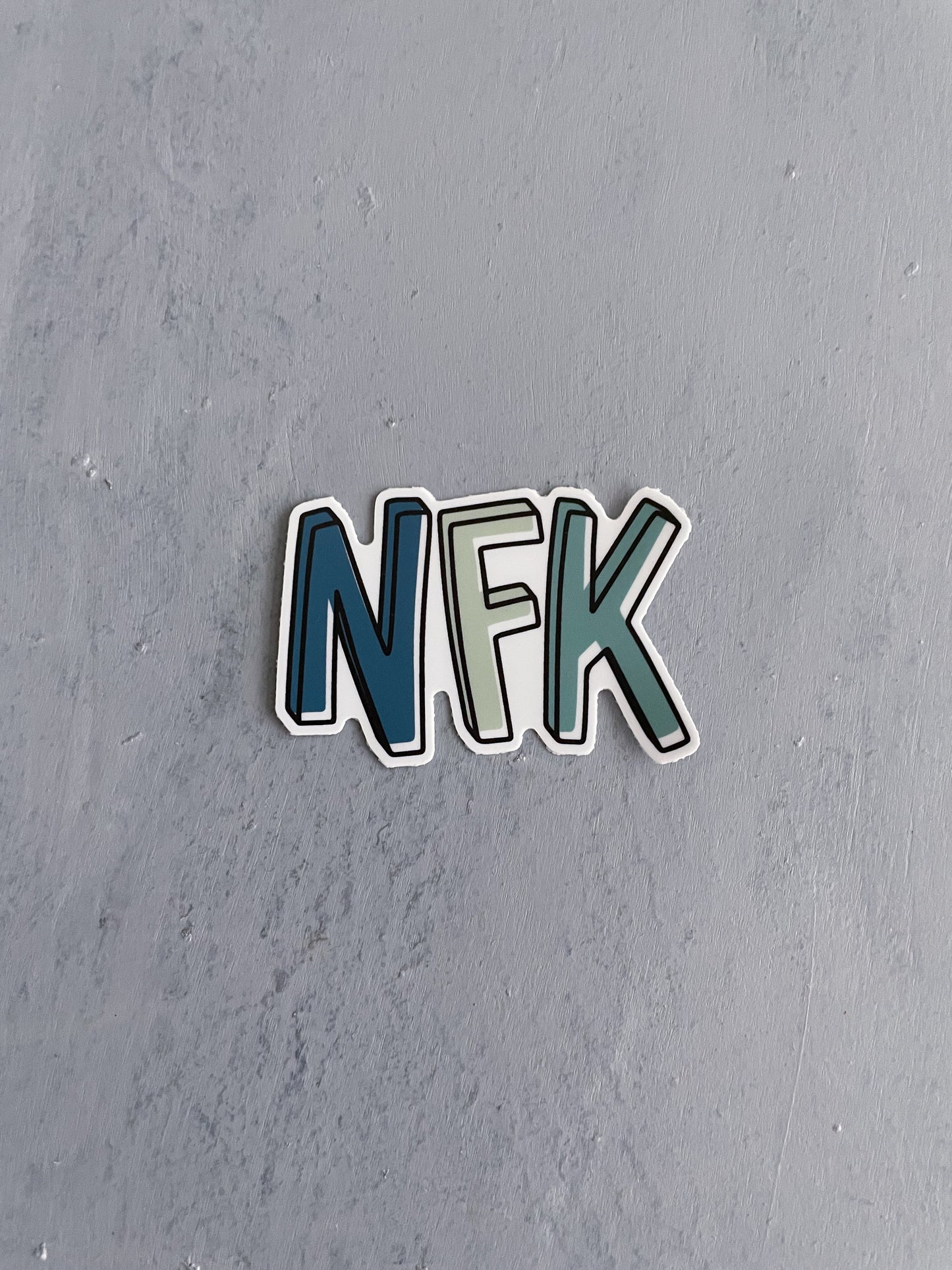 NFK Blue and Green Sticker