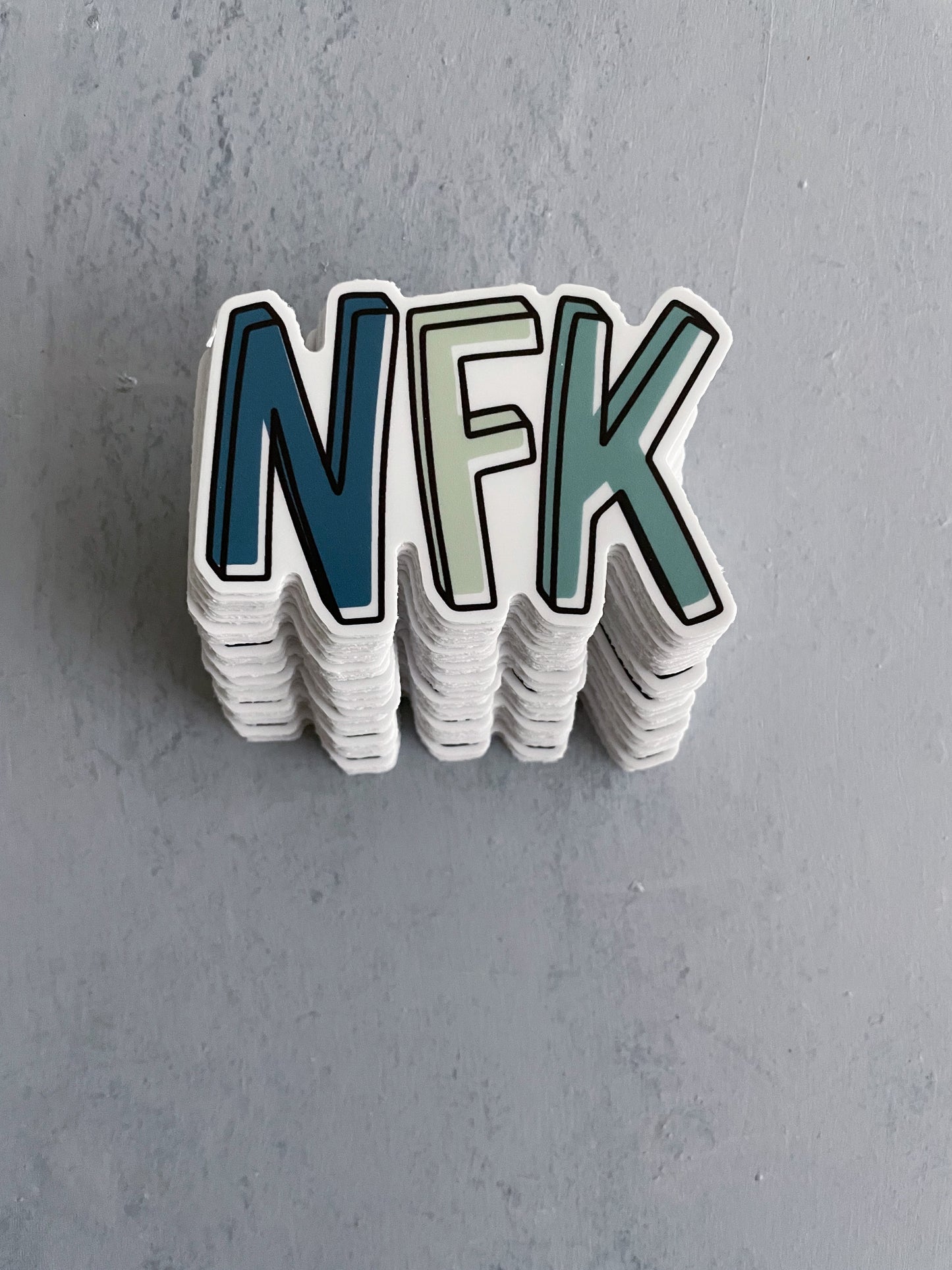 NFK Blue and Green Sticker