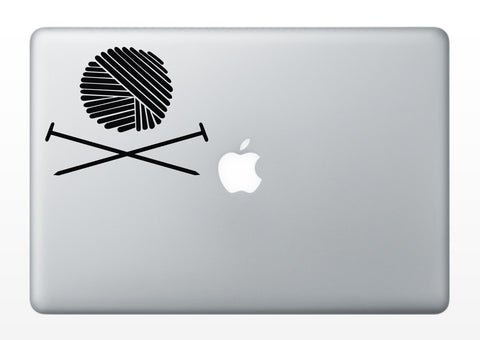 Yarn and Needles Decal